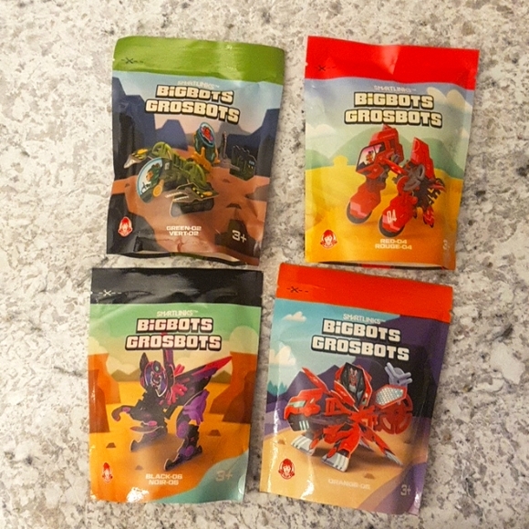 [SMARTLINKS] BigBots Bundle of Four (Wendy's Kids Meal) - Picture 1 of 2